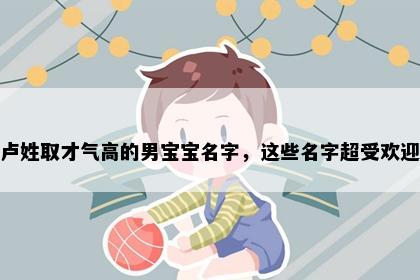 卢姓取才气高的男宝宝名字，这些名字超受欢迎