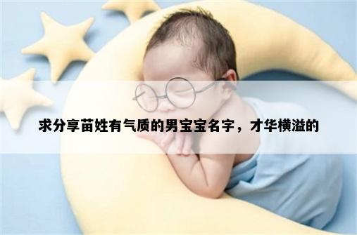 求分享苗姓有气质的男宝宝名字，才华横溢的