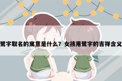 鹭字取名的寓意是什么？女孩用鹭字的吉祥含义
