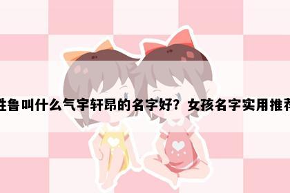 姓鲁叫什么气宇轩昂的名字好？女孩名字实用推荐