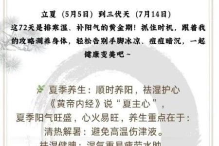 立夏节气，如何通过饮食调理身体平衡
