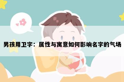 男孩用卫字：属性与寓意如何影响名字的气场