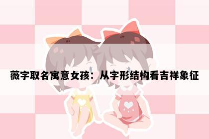 薇字取名寓意女孩：从字形结构看吉祥象征