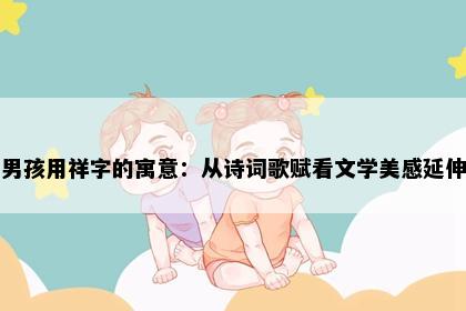 男孩用祥字的寓意：从诗词歌赋看文学美感延伸