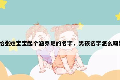 想给张姓宝宝起个涵养足的名字，男孩名字怎么取好？