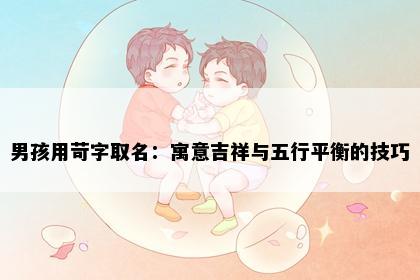 男孩用苛字取名：寓意吉祥与五行平衡的技巧