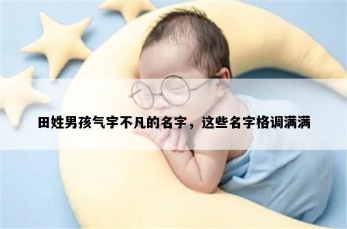 田姓男孩气宇不凡的名字，这些名字格调满满