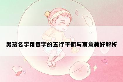 男孩名字用嵩字的五行平衡与寓意美好解析